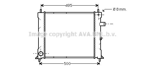 AVA QUALITY COOLING Радиатор, охлаждение двигателя AU2097